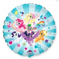 My Little Pony Group Blue Balloon